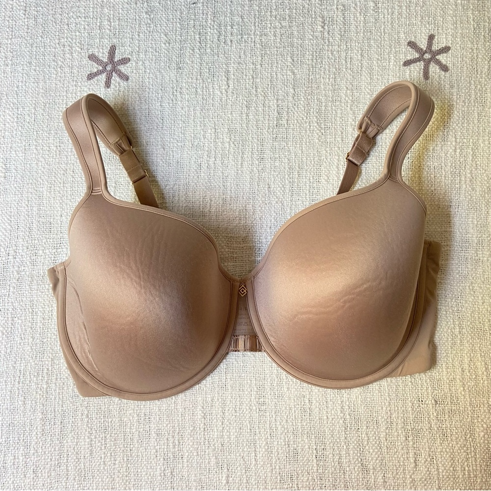 SOLD ThirdLove memory foam full coverage bra 34G nude tan 24/7 lightly lined